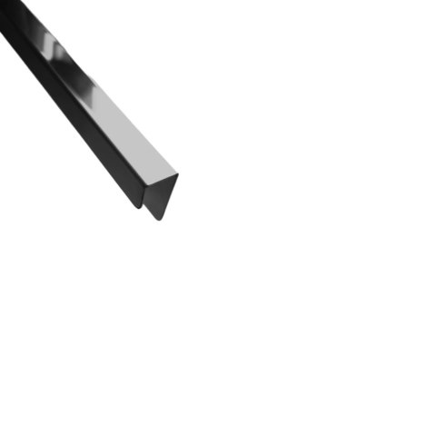 Listwa narożna U czarny poler 240 cm