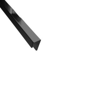 Listwa narożna U czarny poler 280 cm