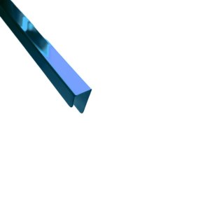 Listwa narożna U jasnoniebieski poler 280 cm