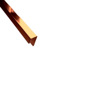 Listwa narożna U miedź poler 300 cm