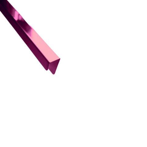 Listwa narożna U różowy poler 240 cm
