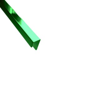 Listwa narożna U zielony poler 240 cm