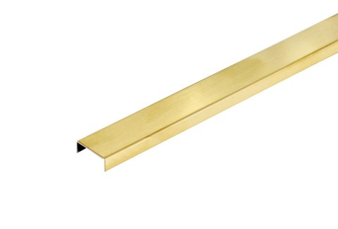 Listwa ozdobna C do płytek - złota matowa 250 cm Listwa ozdobna C do płytek - złota matowa 250 cm