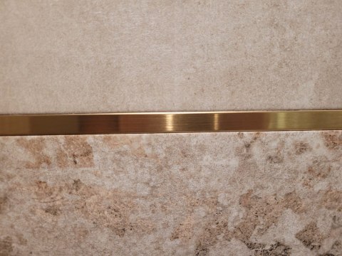 Płaskownik jasnozłoty mat 280 cm